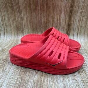 Hoka One One Ora Recovery Slide 2 Women's Size 5 Red Dragon Fire Comfort Sandals